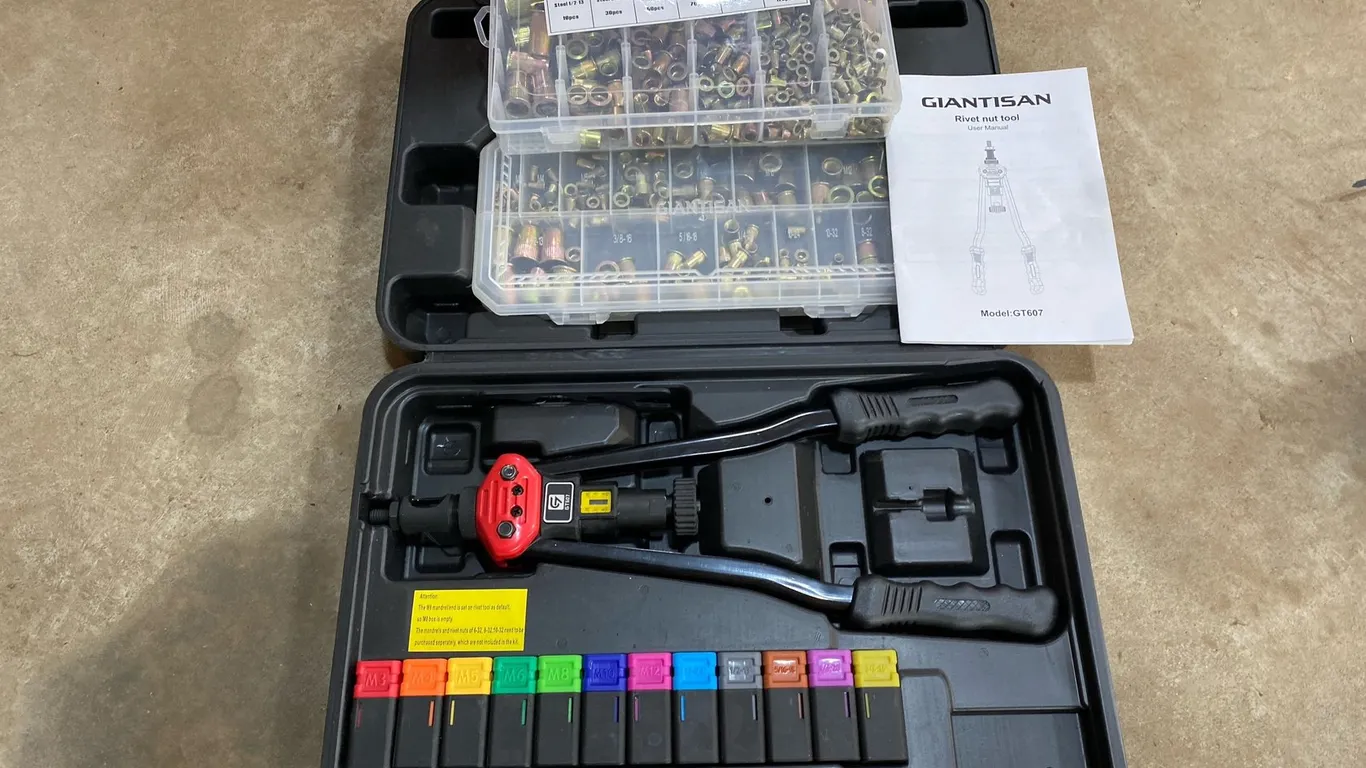 Giantisan GT607 Rivet Nut Tool Kit and Fastener Assortments