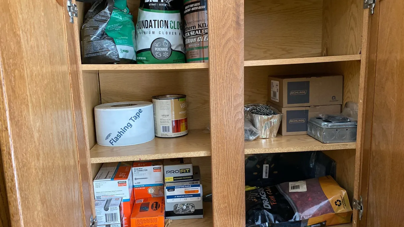 Assorted Fasteners, Hardware, and Home Improvement Supplies