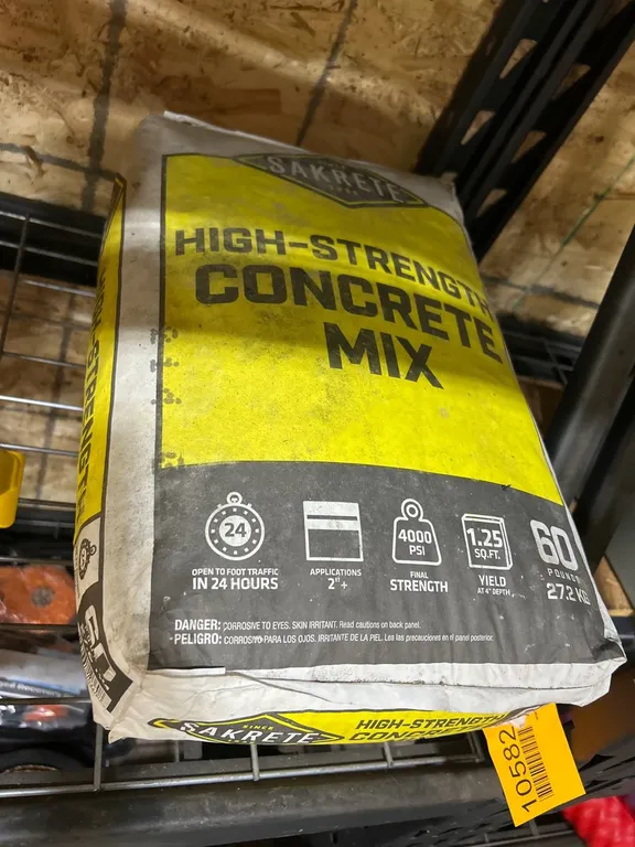 (2) Sakrete 60 Lb. High-Strength Concrete Mix Bags