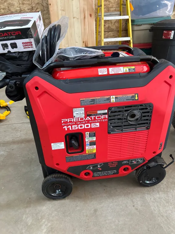 Predator 11500 Super Quiet Inverter Tri Fuel Generator with Storage Cover
