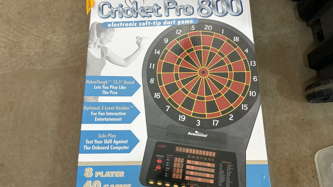 Arachnid Cricket Pro 800 Electronic Dart Game and Viper Laser Dart Line