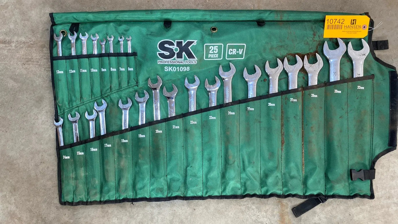 SK Professional Tools 25 Piece Metric Combination Wrench Set