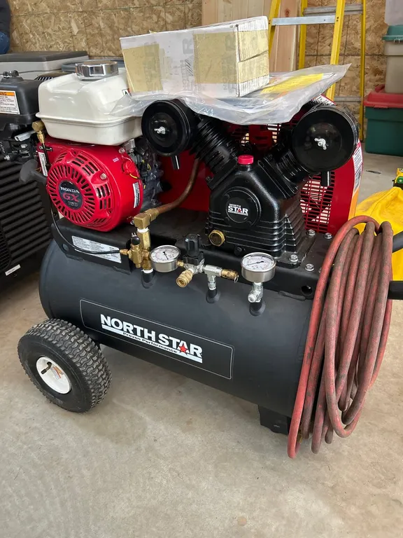 NorthStar Portable Gas Powered Wheelbarrow Air Compressor