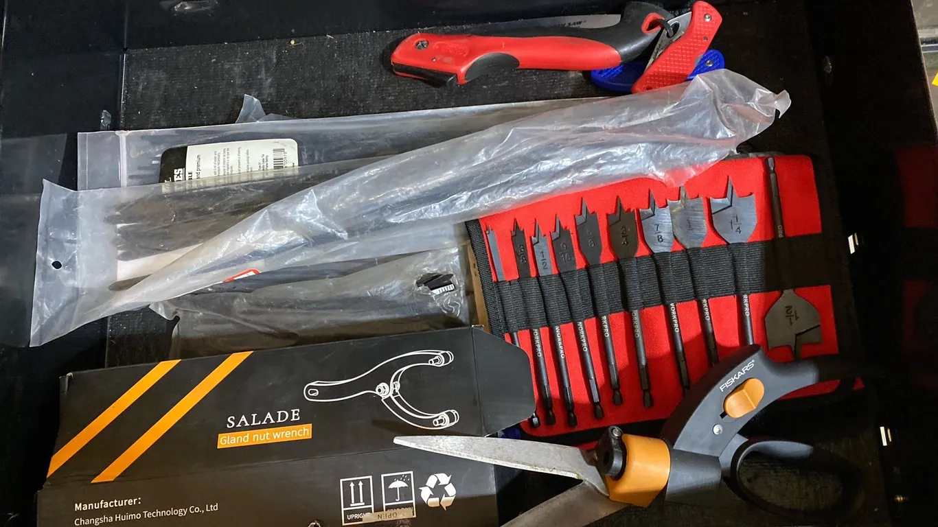 Content of (2) Drawers - Bauer 8V Rotary Tool Kit, Precision Screwdriver Sets and Assorted Hand Tools