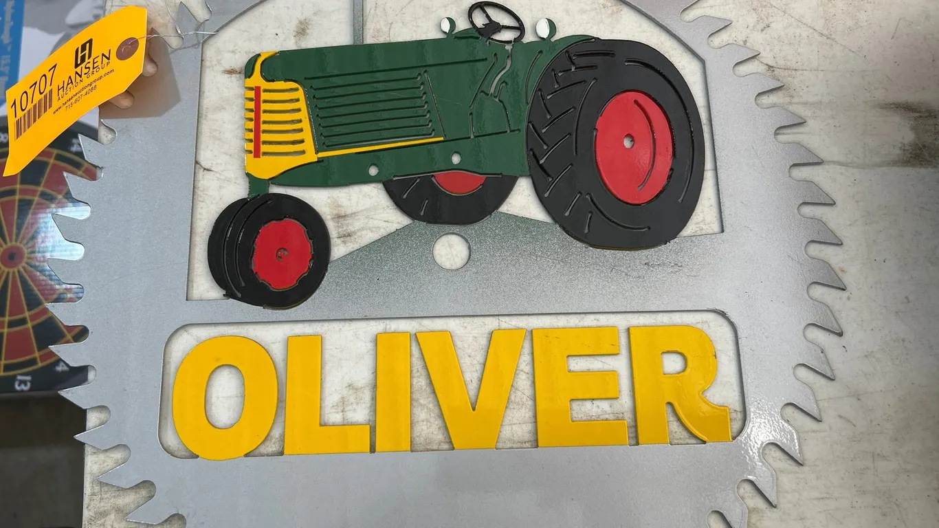 Oliver Custom Circular Saw Blade Metal Art Sign