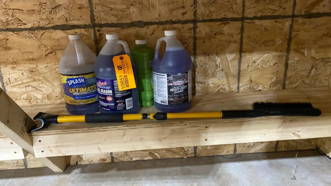 Automotive Fluids, Cleaner, and Snow Brush