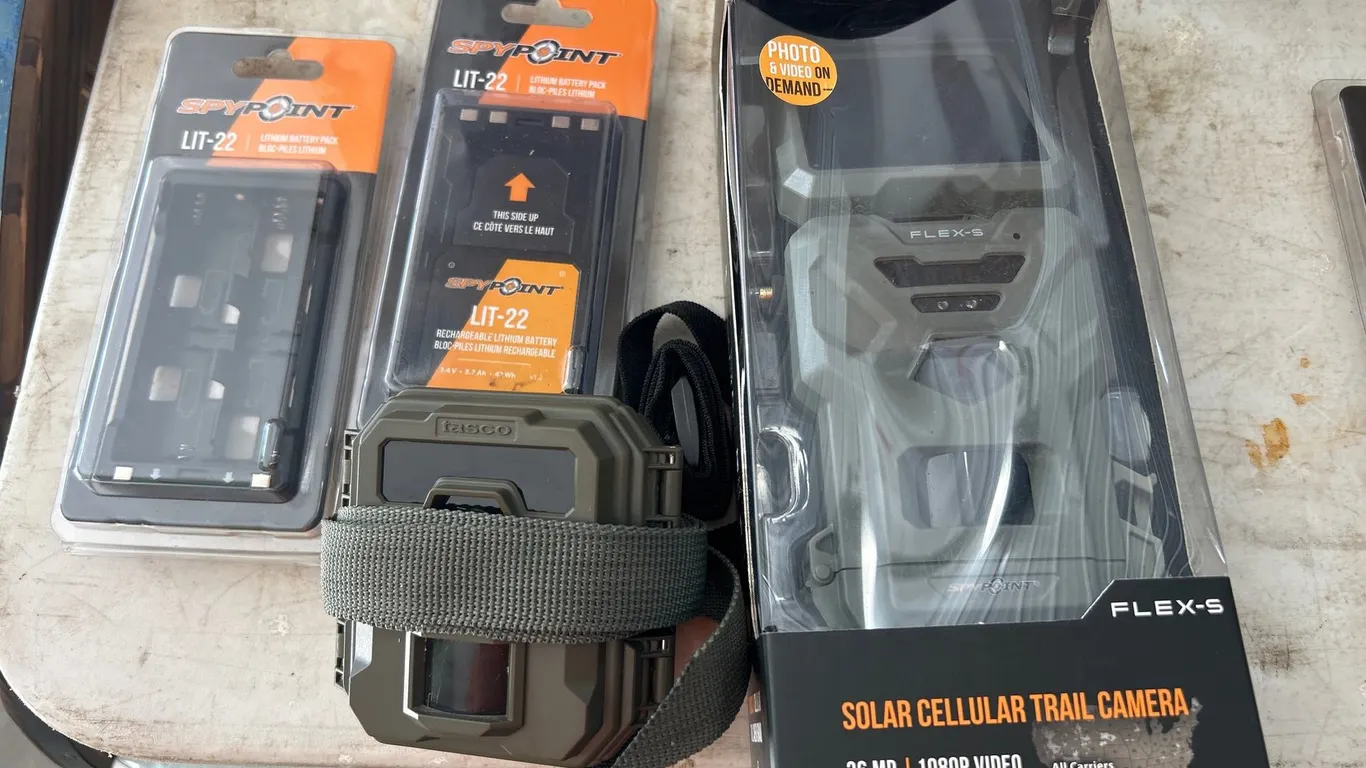 Spypoint and Tasco Trail Cameras and Battery Packs