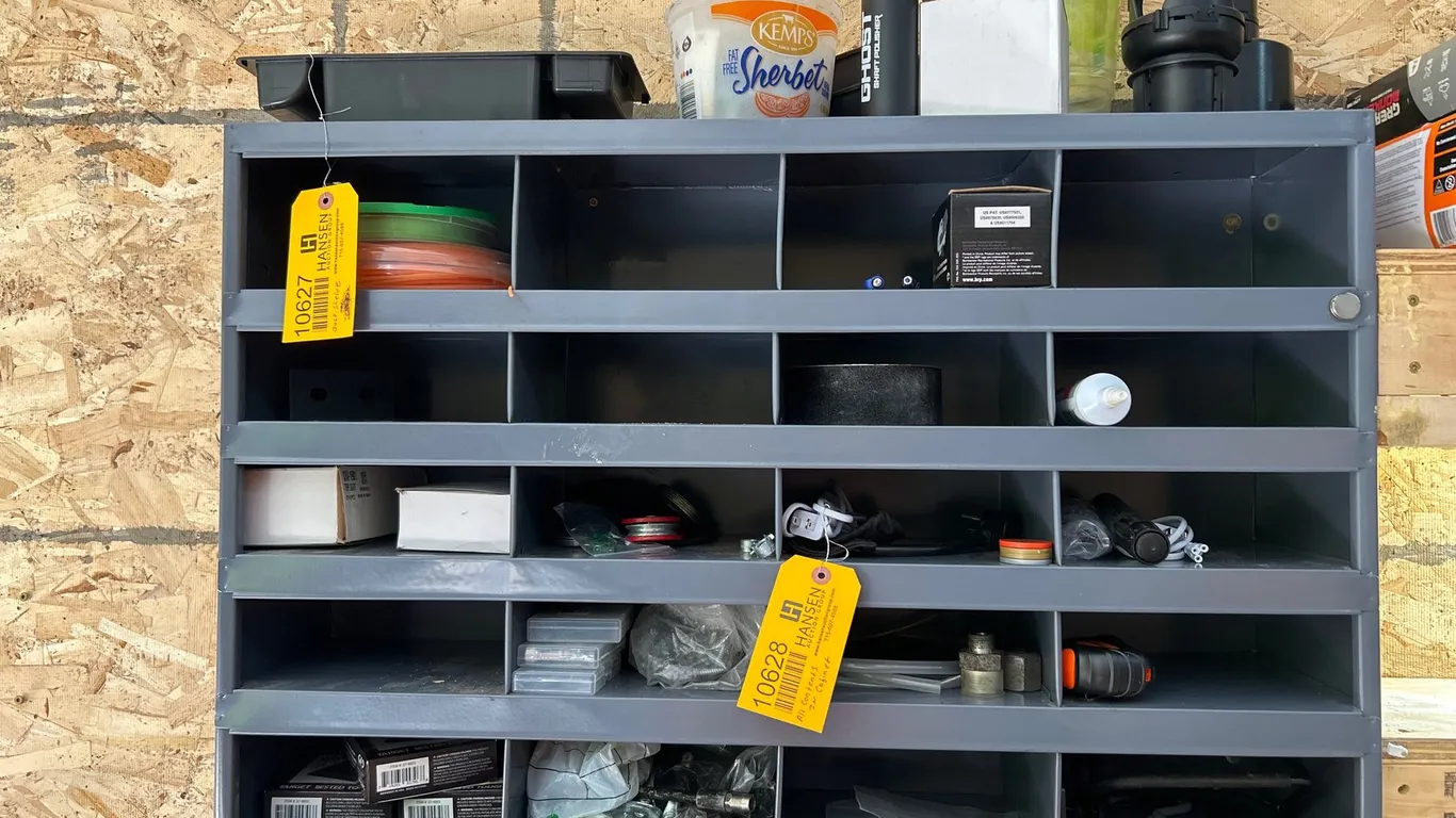 Metal Parts Bin Shelving Unit