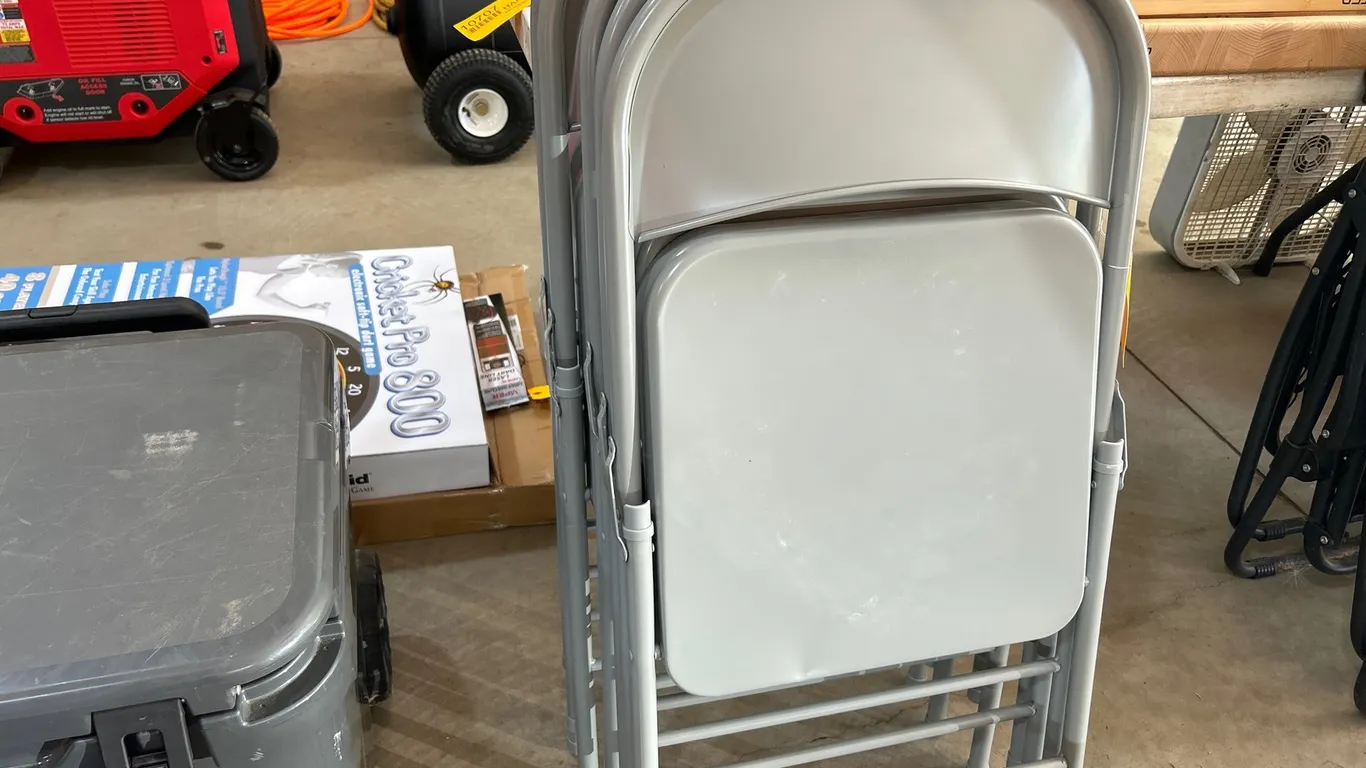 (5) Metal Folding Chairs