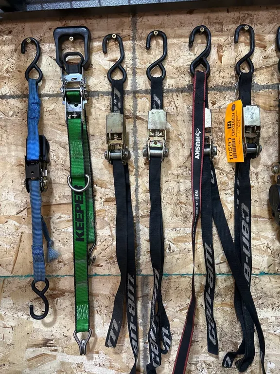 Keeper, Can-Am, and Husky Ratchet Tie Down Straps