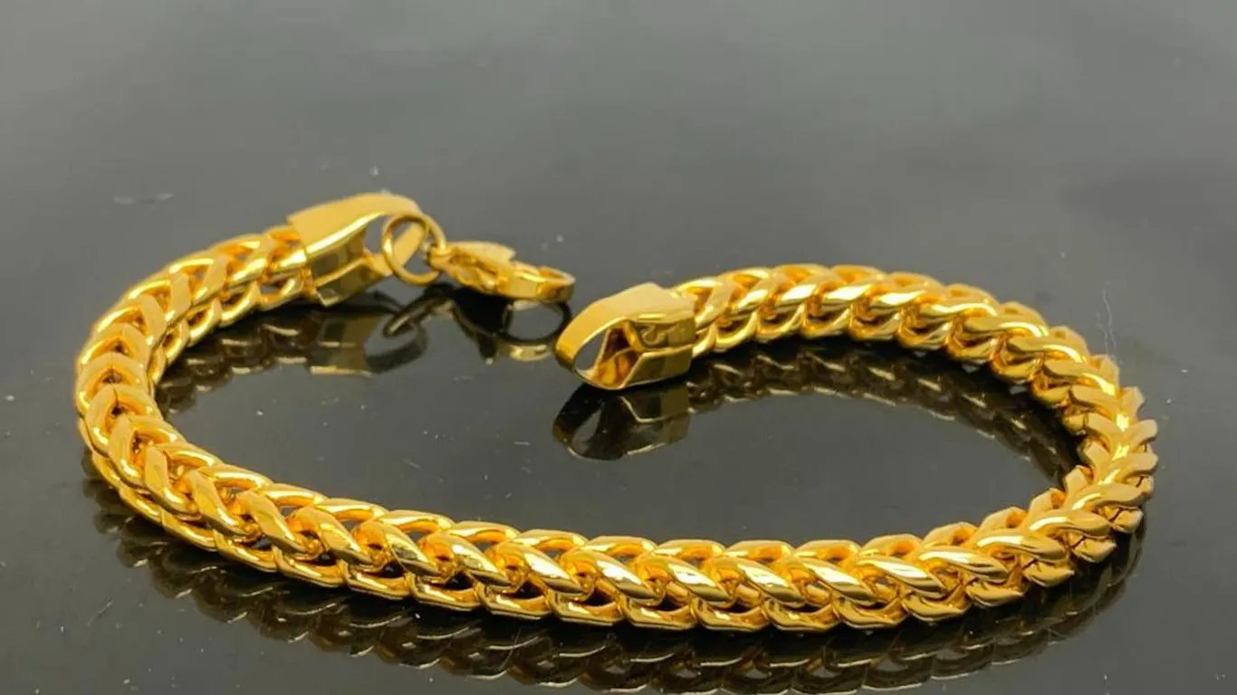 Gold Tone Large Bracelet