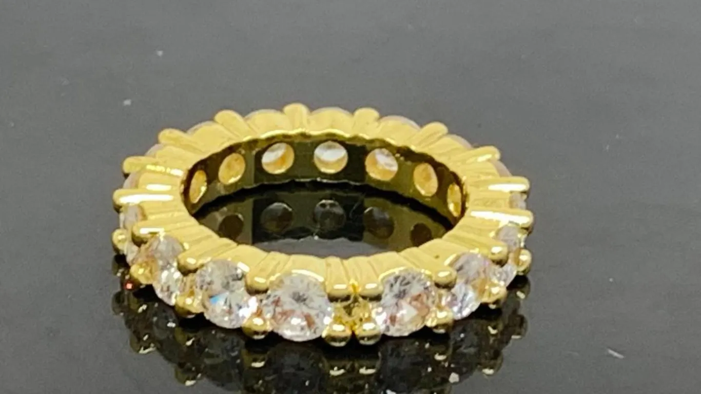 Gold Tone Eternity Band