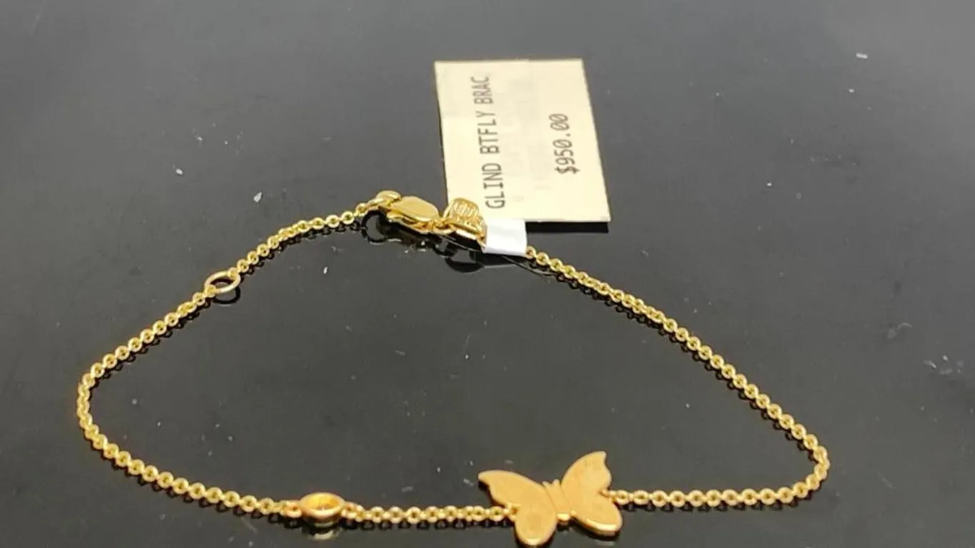 Sydney Evan 14K Yellow Gold Butterfly Bracelet