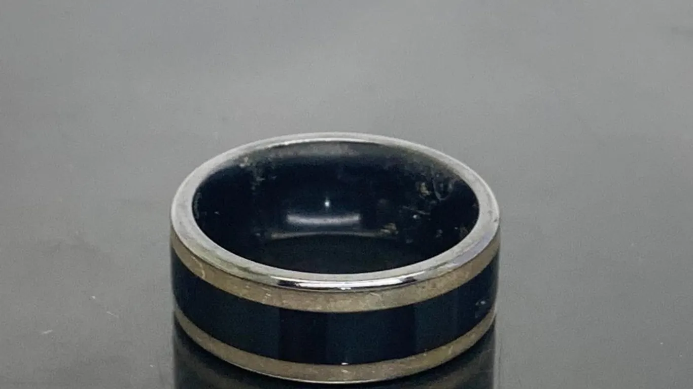 Black & Gray Tone Wedding Band