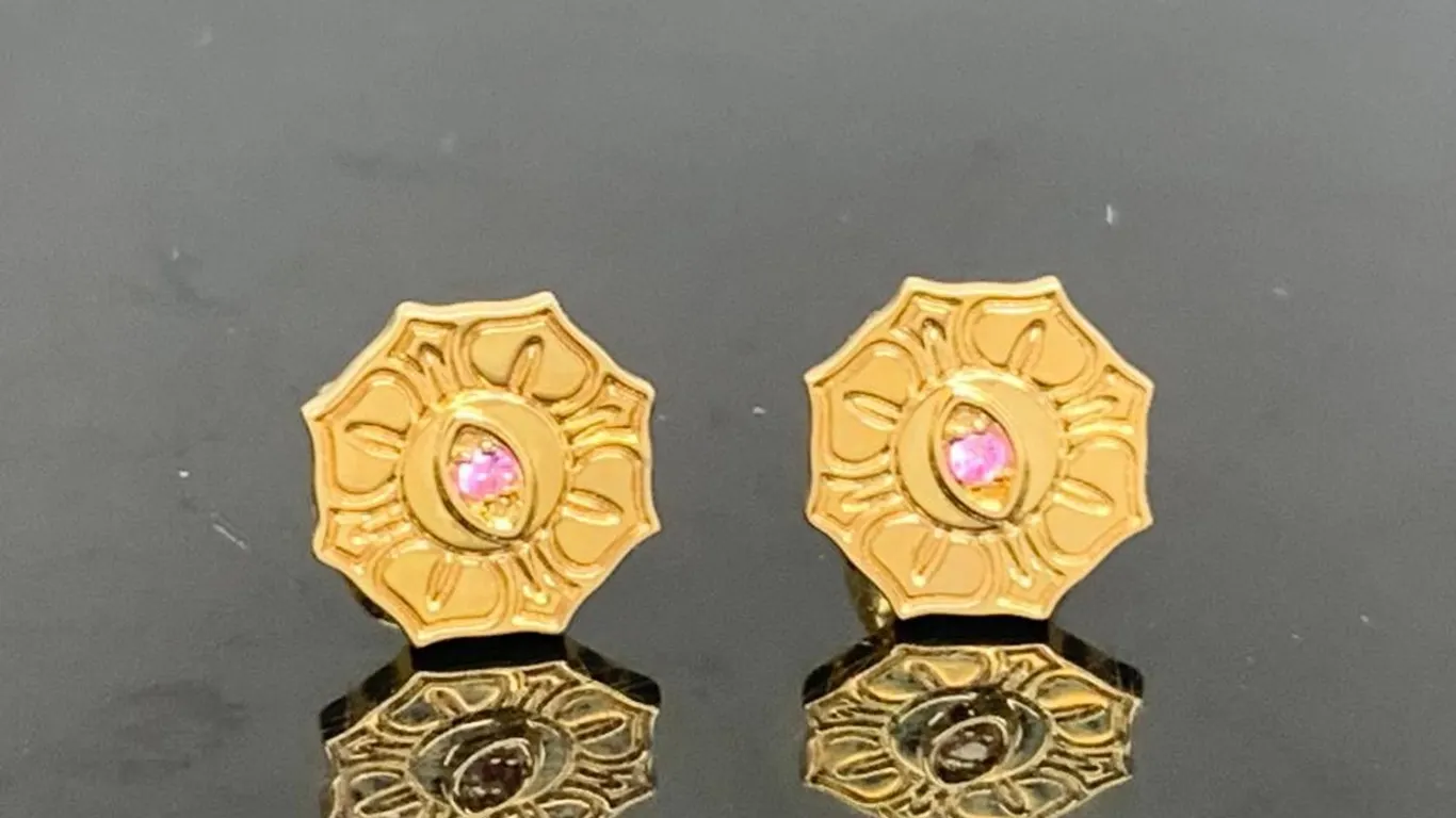 Sydney Evan 14K Yellow Gold Stud Earrings