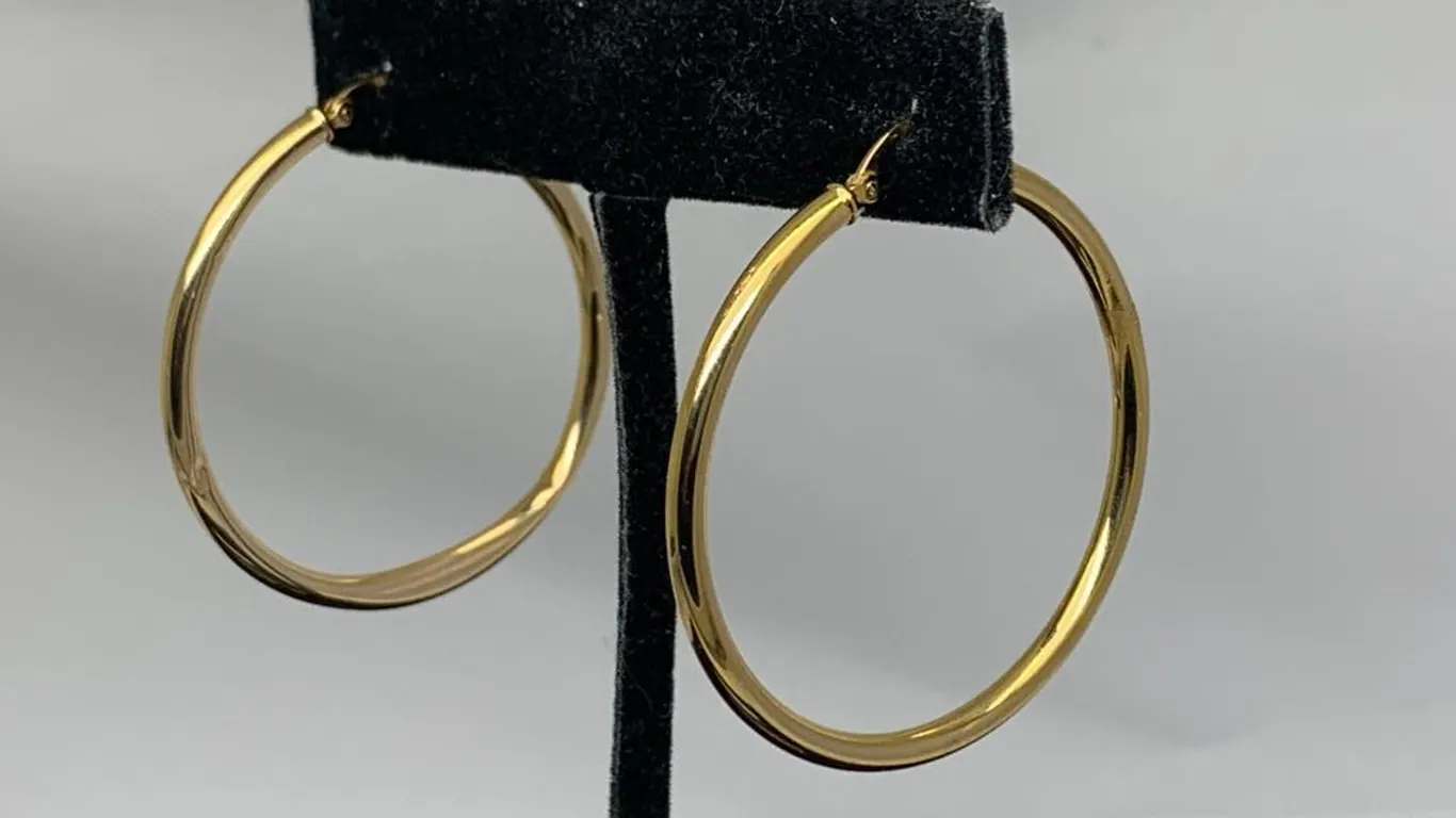 14KT Yellow Gold Hoop Earrings