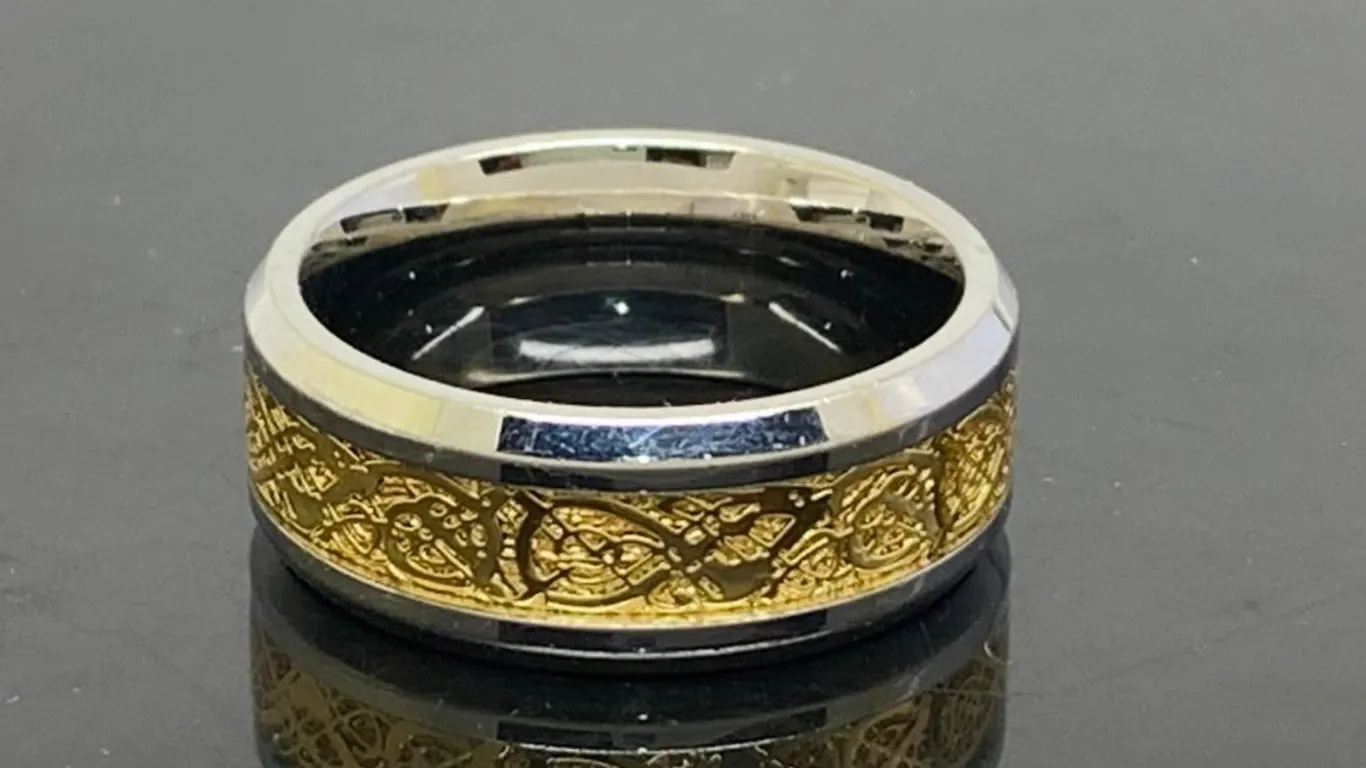 Two Tone Wedding Band