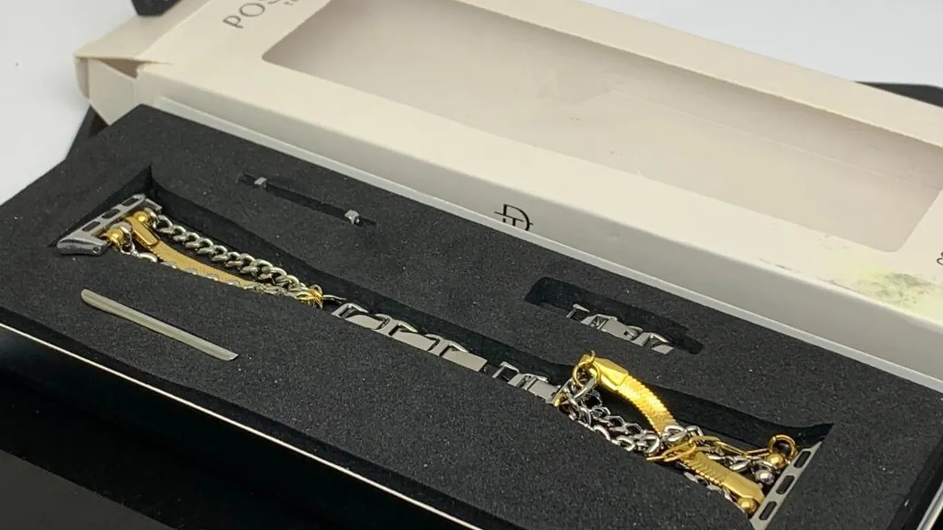 Posh Two Tone Bracelet Band For Apple Watch