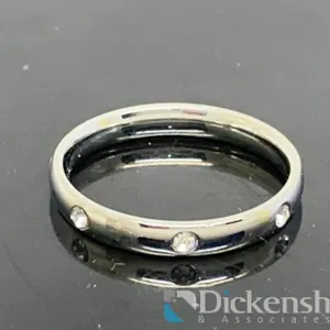 Silver Tone Wedding Band