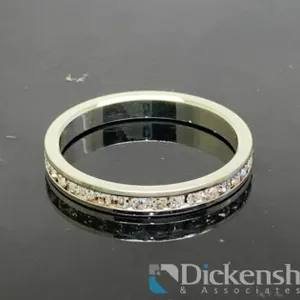 Silver Tone Eternity Band