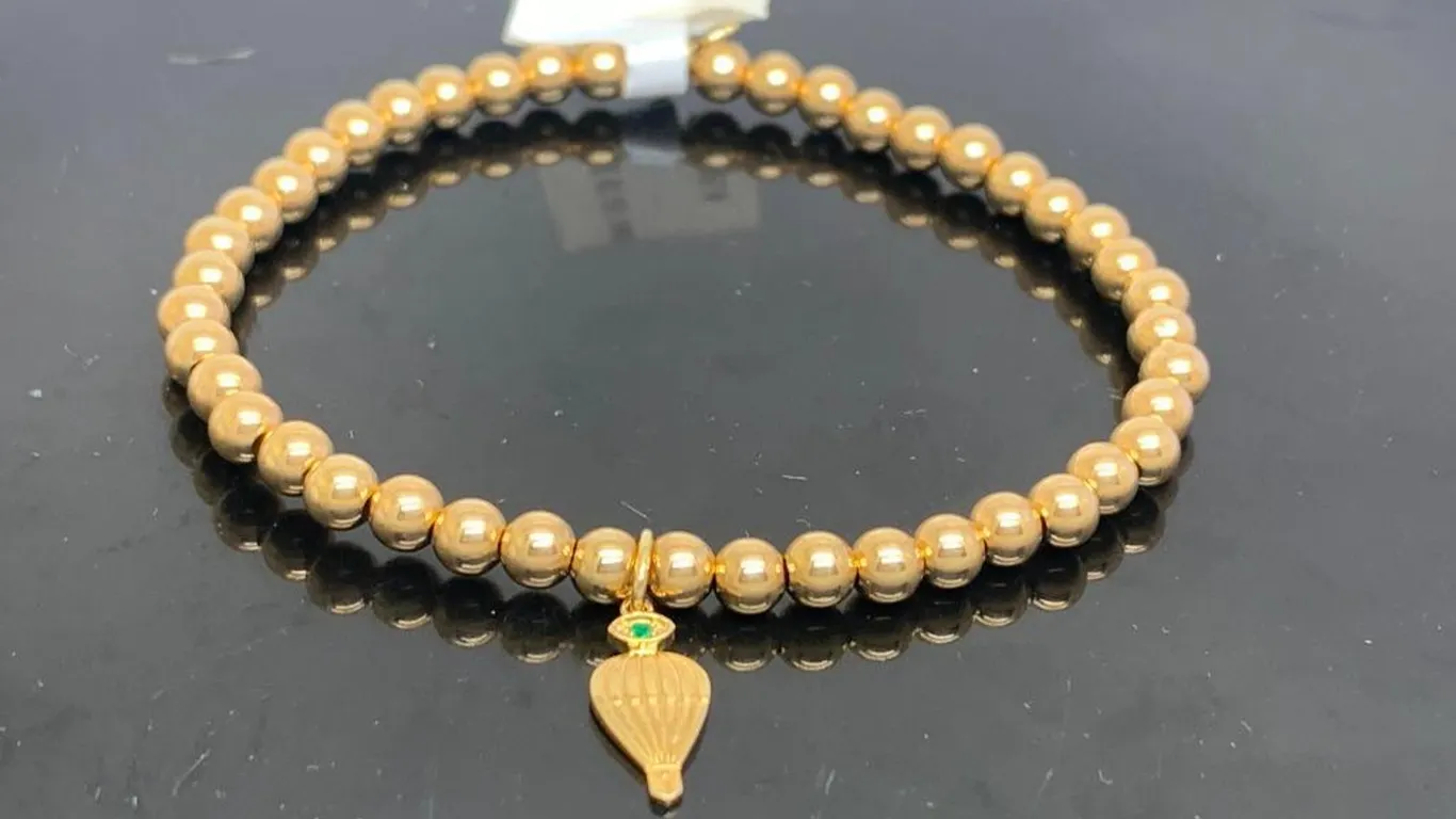 Sydney Evan 14K Yellow Gold Wicked Beaded Bracelet