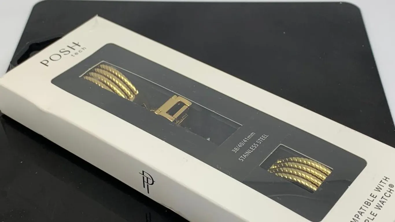 Posh Gold Tone Bracelet Band For Apple Watch