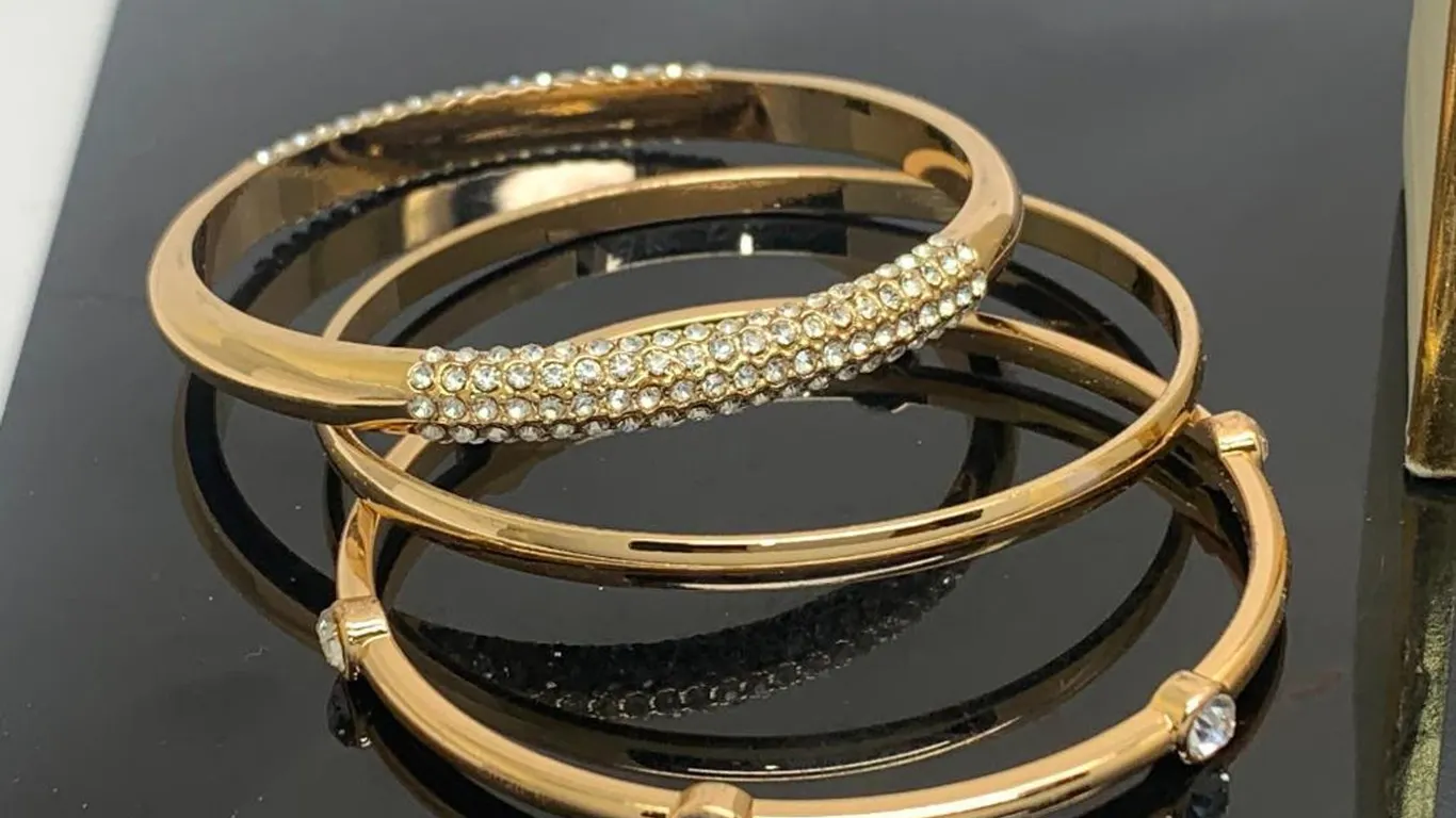 Anne Klein Set of Gold Tone Bracelets