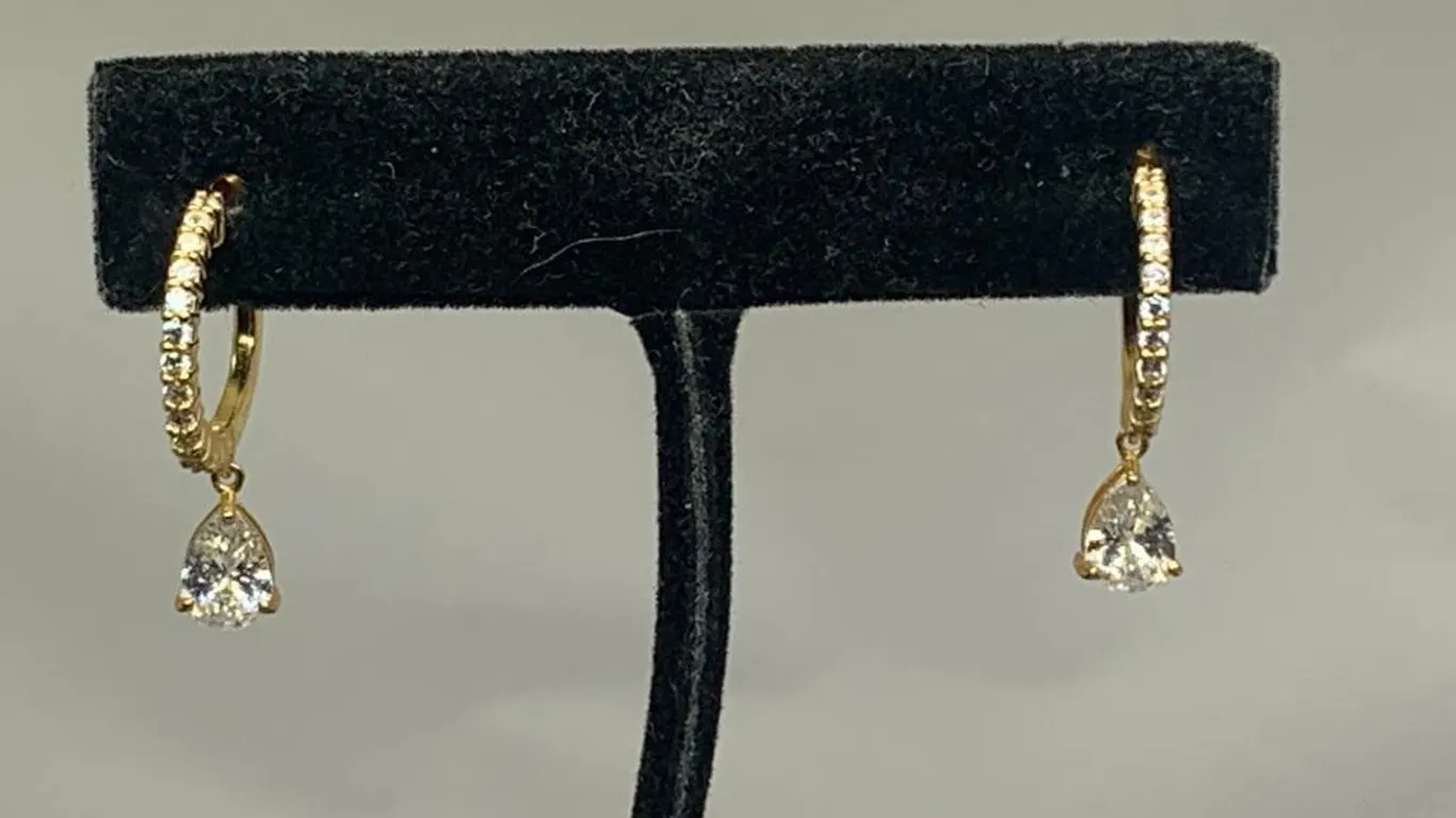 Gold Tone Dangle Earrings