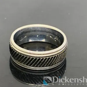 Sterling Silver Men's Wedding Band