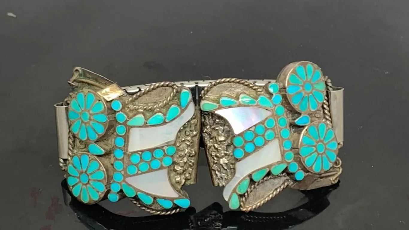 Watch Band Bracelet With Turquoise