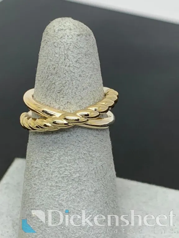 Crossover Two Tone Ring