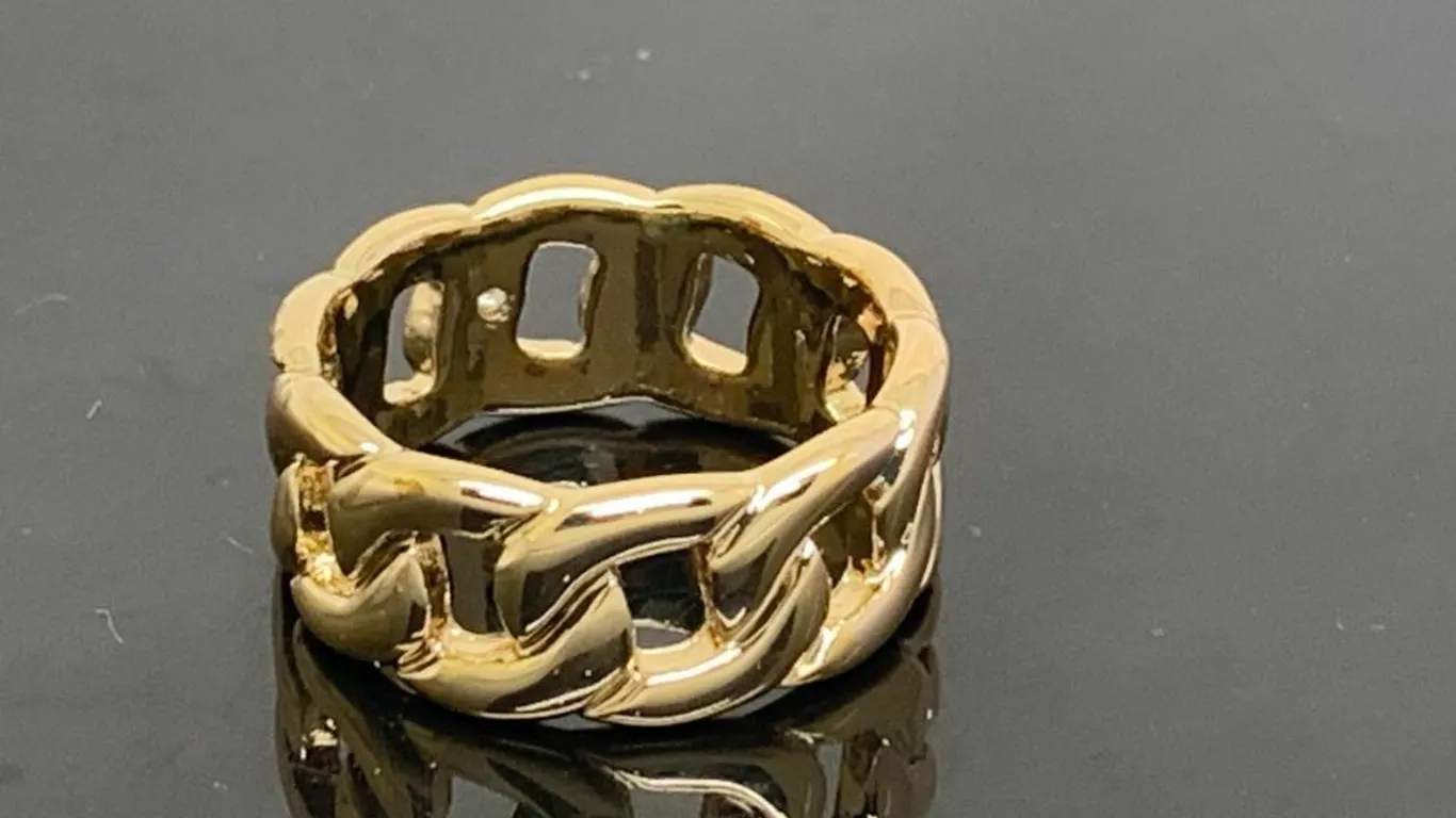 Gold Tone Wedding Ring