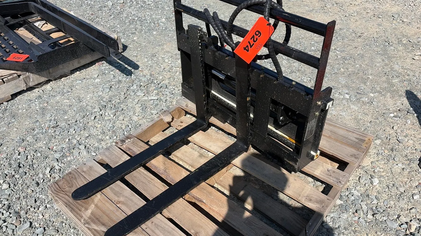 Approx. 30" Unused Future CYHC Mini Skid Steer Hydraulic Pallet Forks