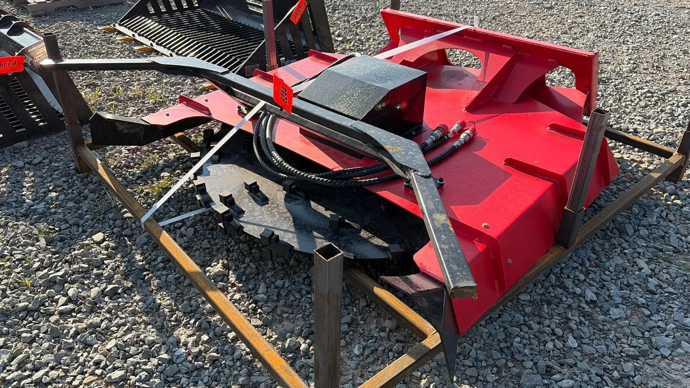 Approx. 59" Unused Future DM59 Skid Steer Disc Mulcher Attachment