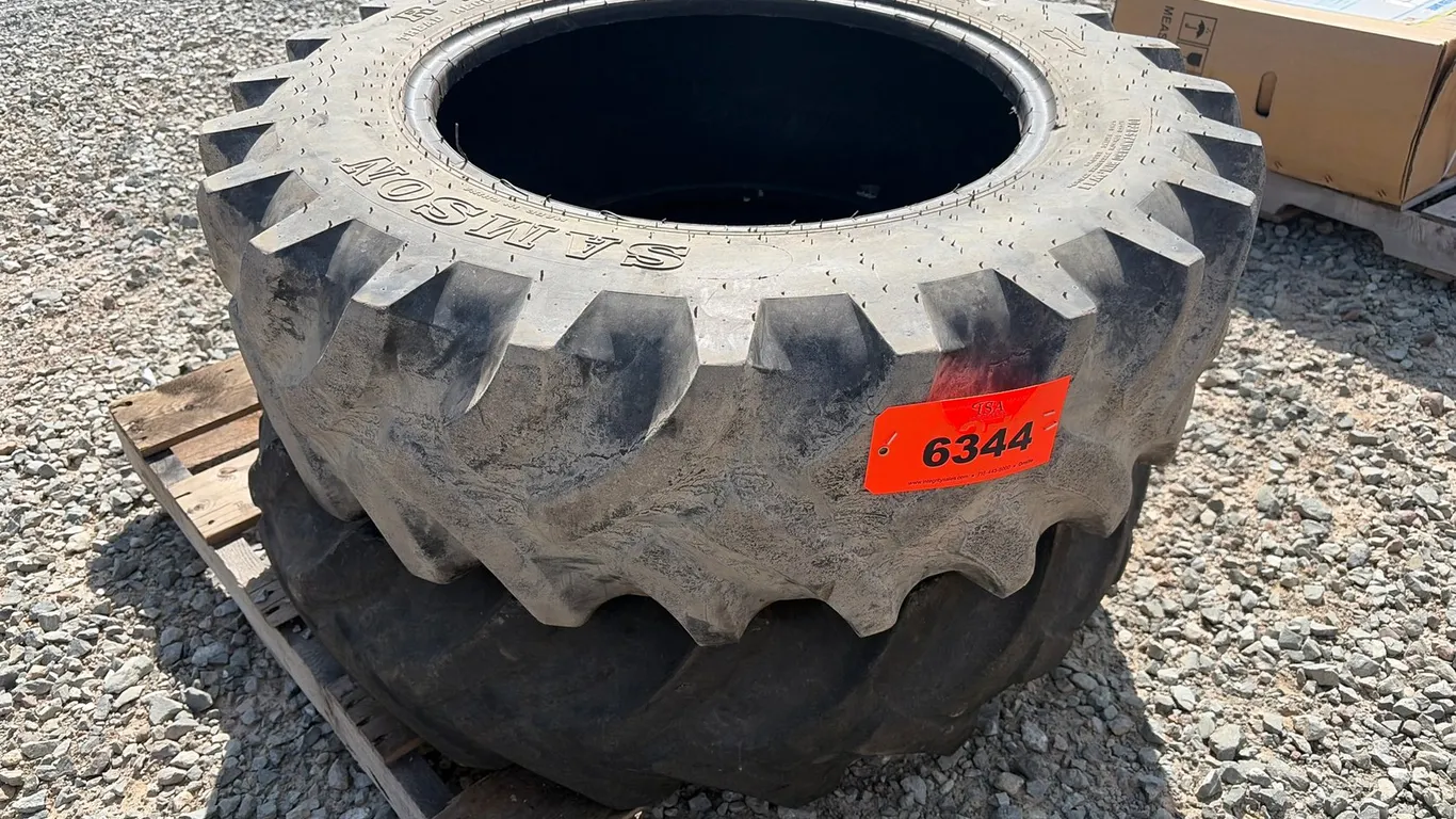 (2) Samson R-1 12.4-24 Tires