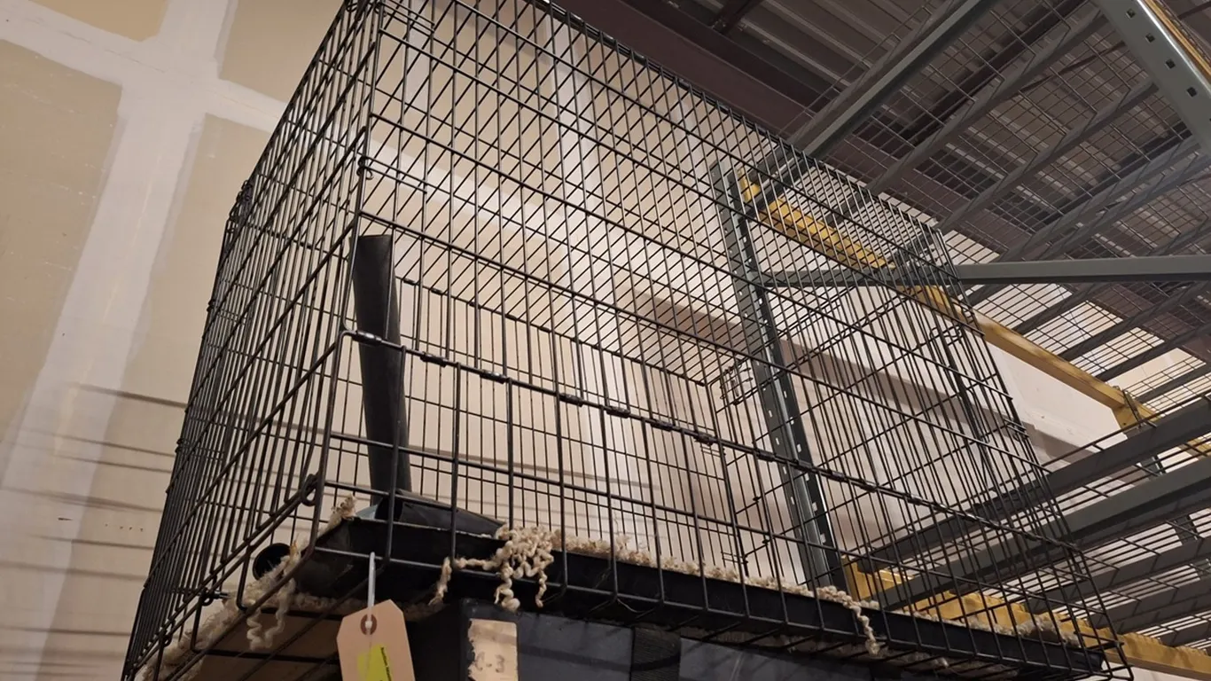 Metal Dog Kennel, 48"x26"x36"
