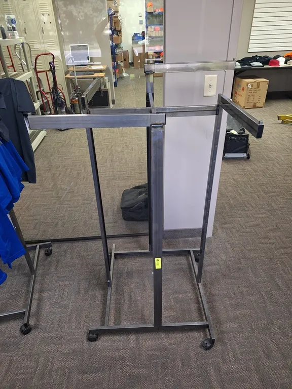 Metal Clothing Rack on Wheels, 30"x30", Adjustable Height