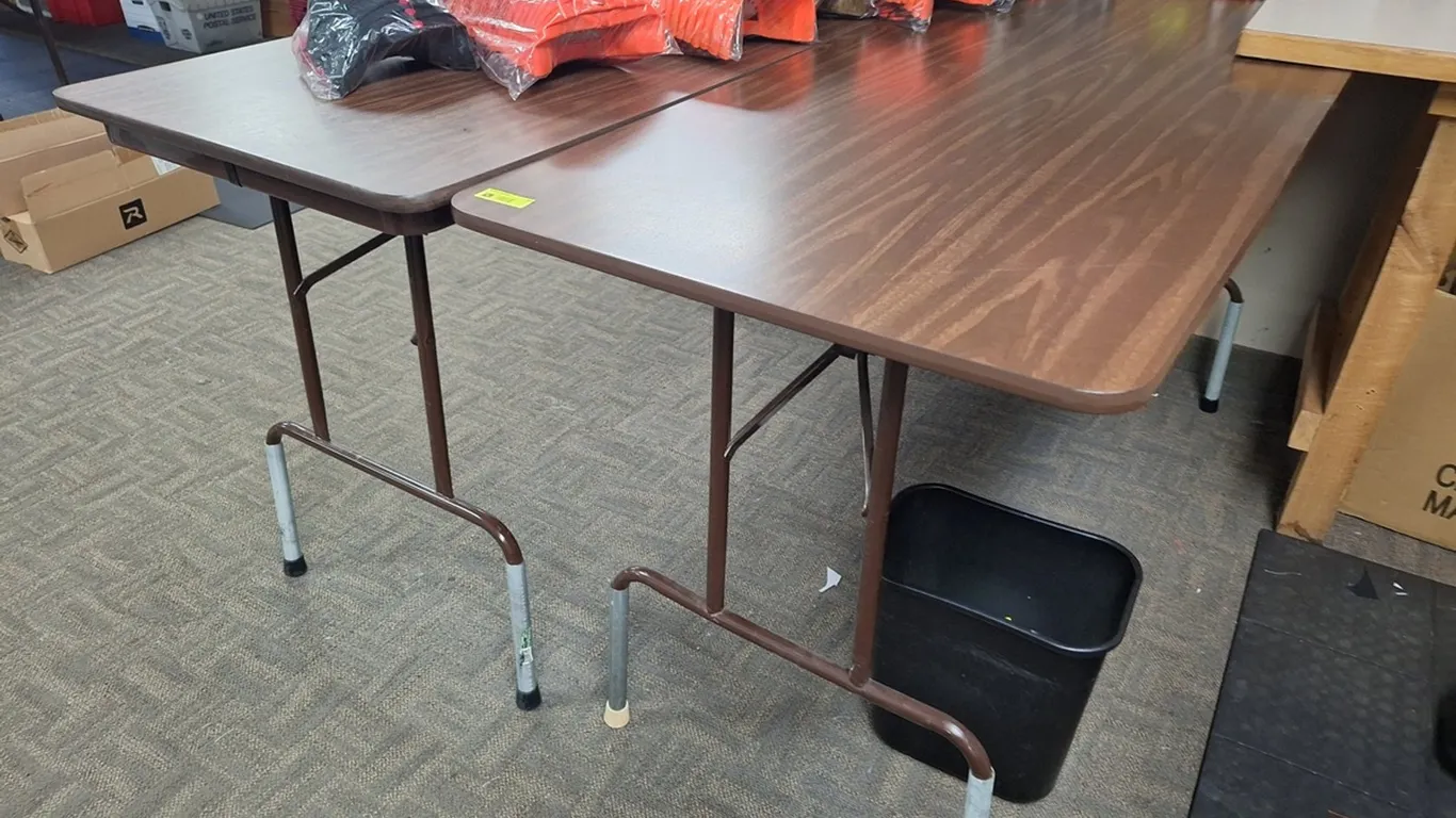 2 Folding Tables, 72"x30"x36"