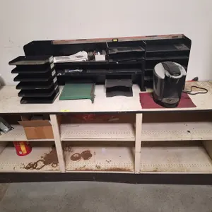 Shipping/Receiving Desk with Contents, 94"x24"x34"