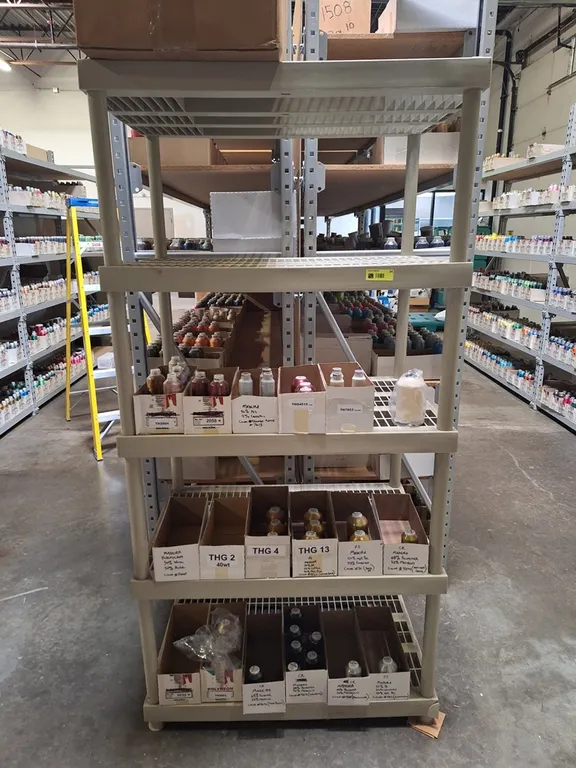 5-Tier Poly Shelf, 36"x24"x73"
