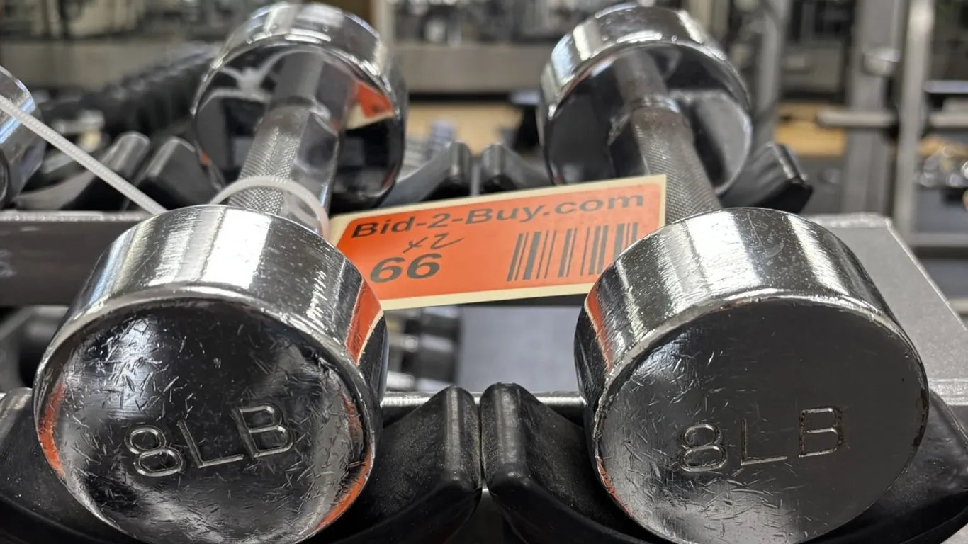 (2) Free Weights - 8 Pounds