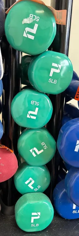 (6) 5 Pound Free Weights