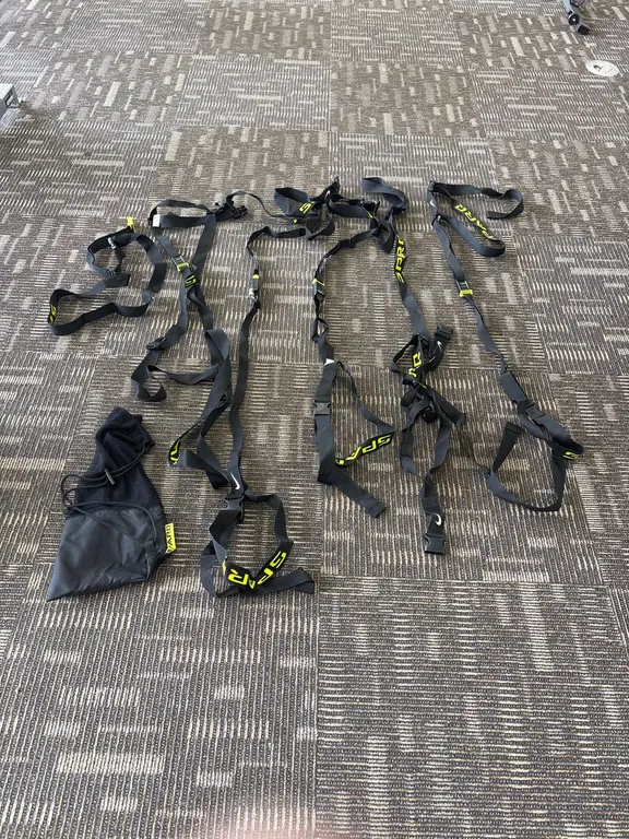 SPARQNetted Drawstring Bag With (6) SPARQ Fitness Straps With Clips