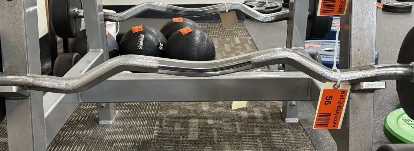 TKO EZ Curls Fixed Barbell - 100 Pounds