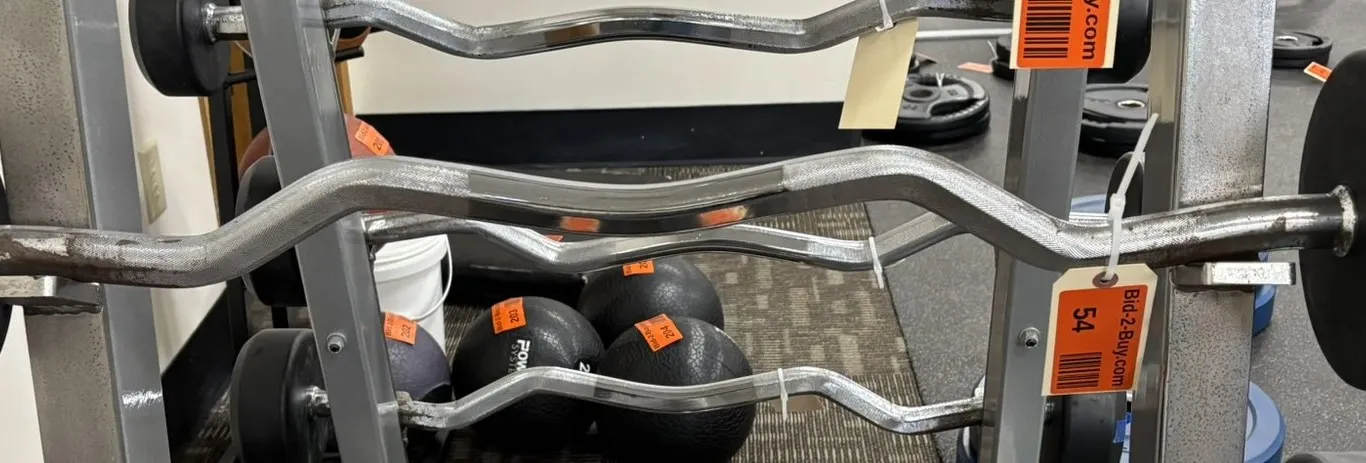 TKO EZ Curls Fixed Barbell - 80 Pounds