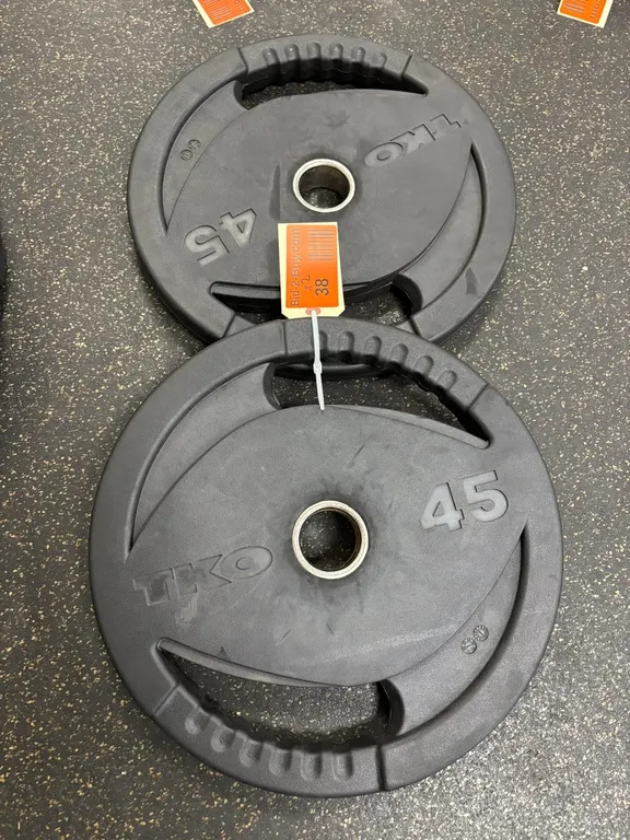 (2) TKO 45 Pound Dumbbells