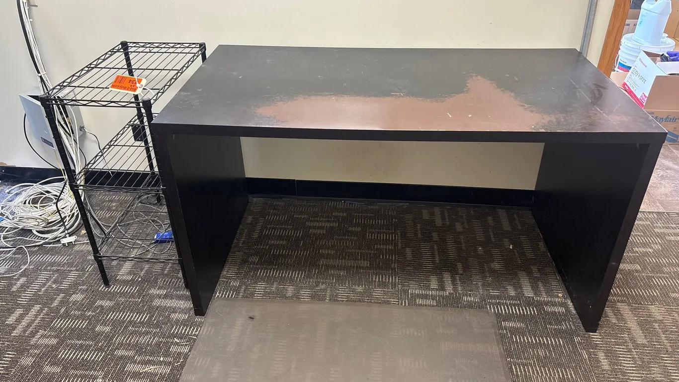 Table and Wire Rack