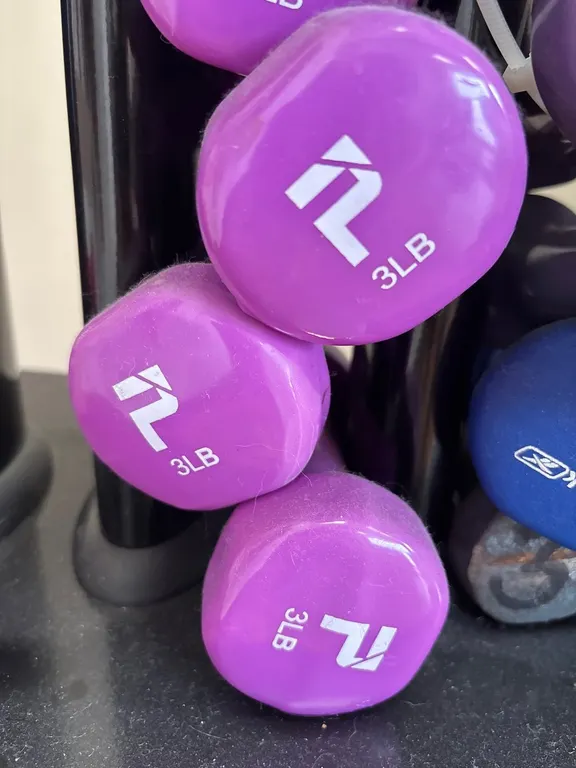 (6) 3 Pound Free Weights