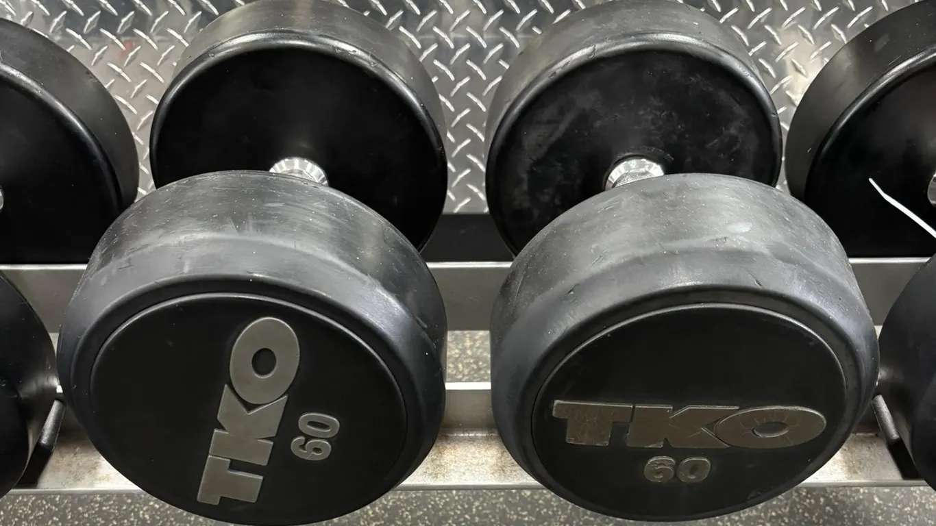 (2) TKO Free Weights 60 Pounds