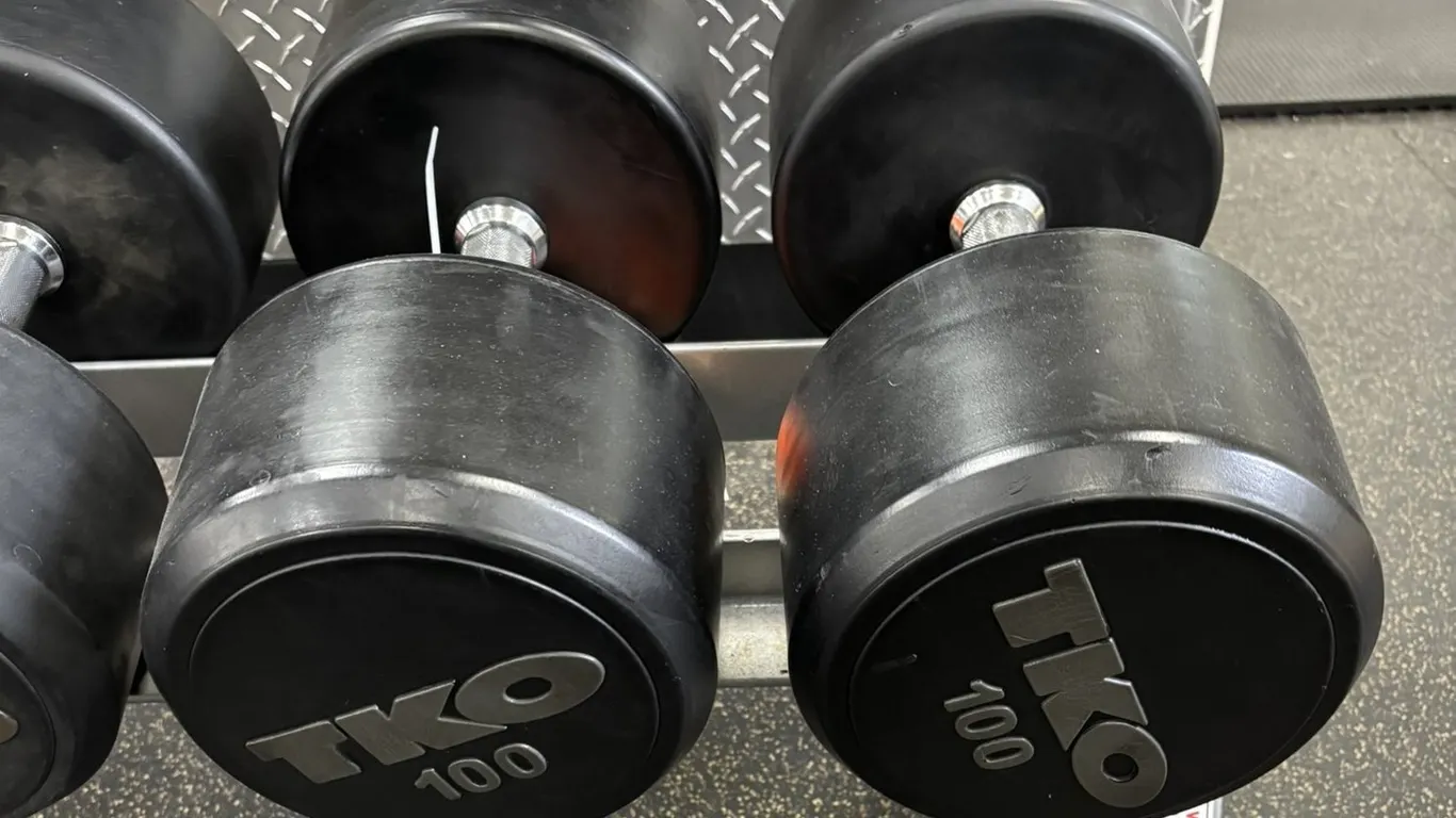 (2) TKO Free Weights 100 Pounds